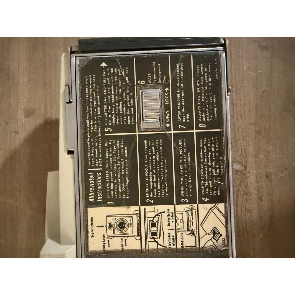 Vintage Polaroid 850 Electric Eye Land Camera Folding Bellows Instant Camera‎